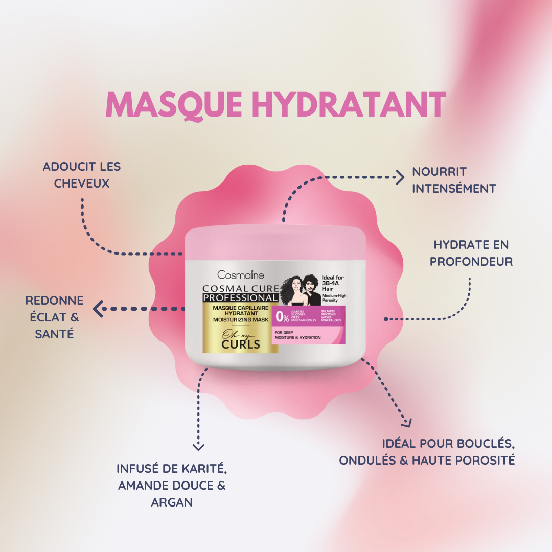 COSMAL CURE PROFESSIONAL OH MY CURLS MASQUE HYDRATANT