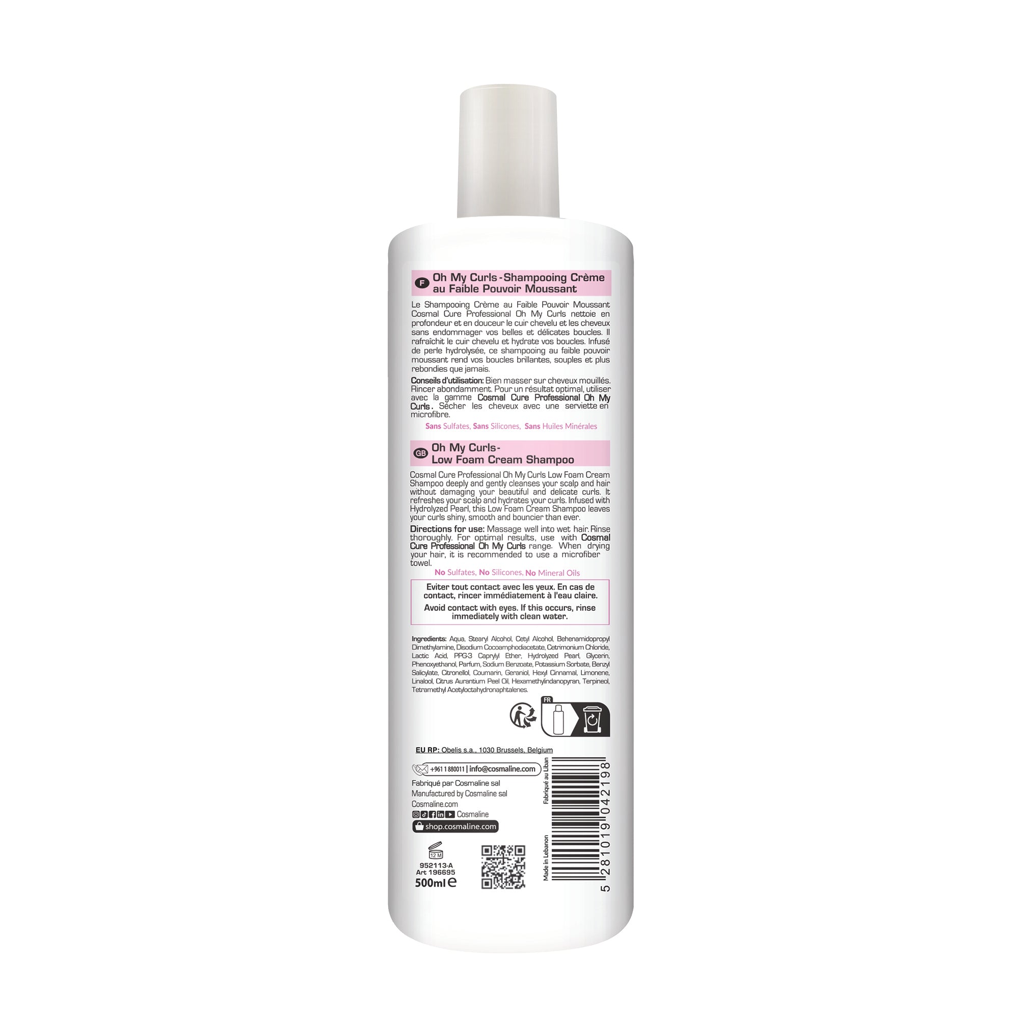 COSMAL CURE PROFESSIONAL OH MY CURLS SHAMPOING HYDRATANT