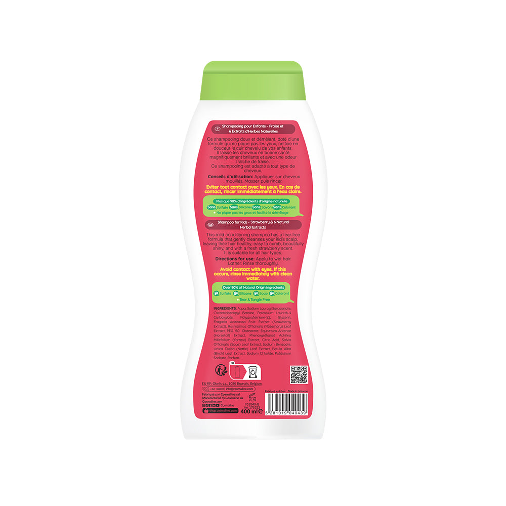 SOFT WAVE KIDS SHAMPOING 2-EN-1 A LA FRAISE