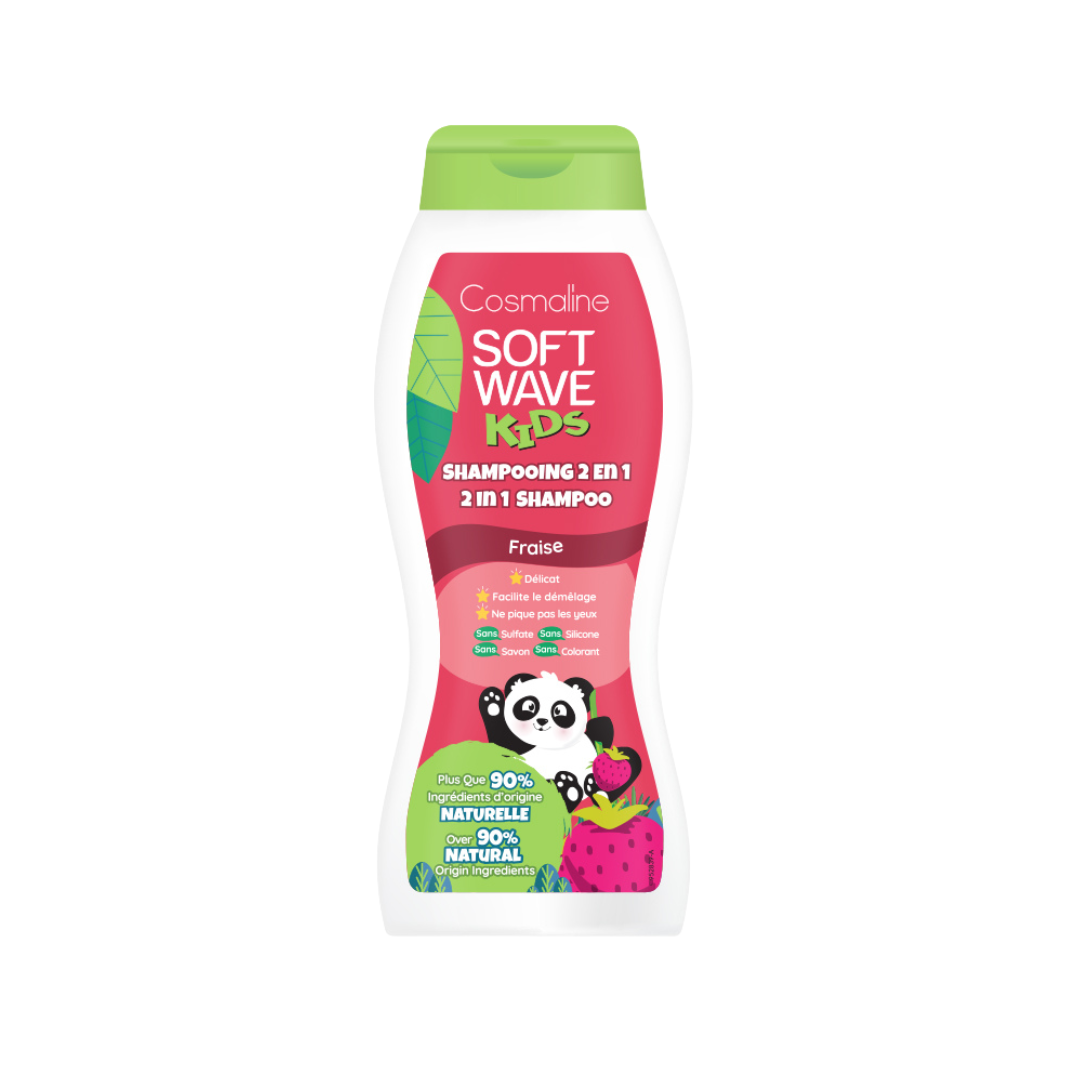 SOFT WAVE KIDS SHAMPOING 2-EN-1 A LA FRAISE